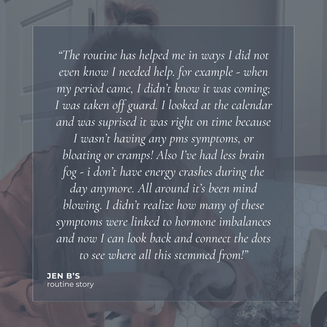 The Routine Testimonial- JEN B Sq 1