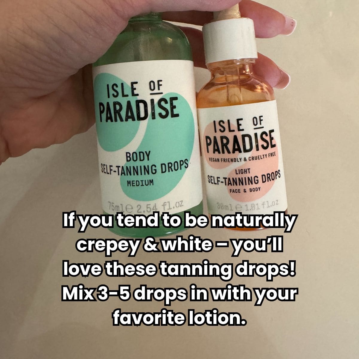 favorite tanning drops