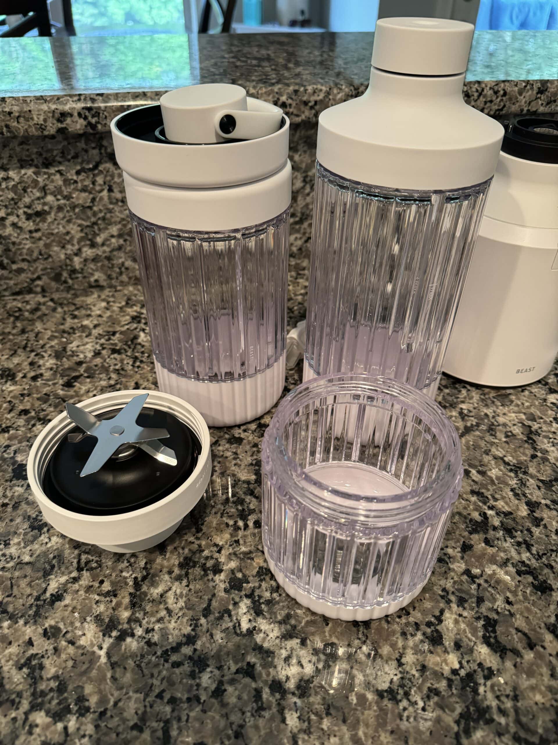 the 3 different sizes of beast blender cups