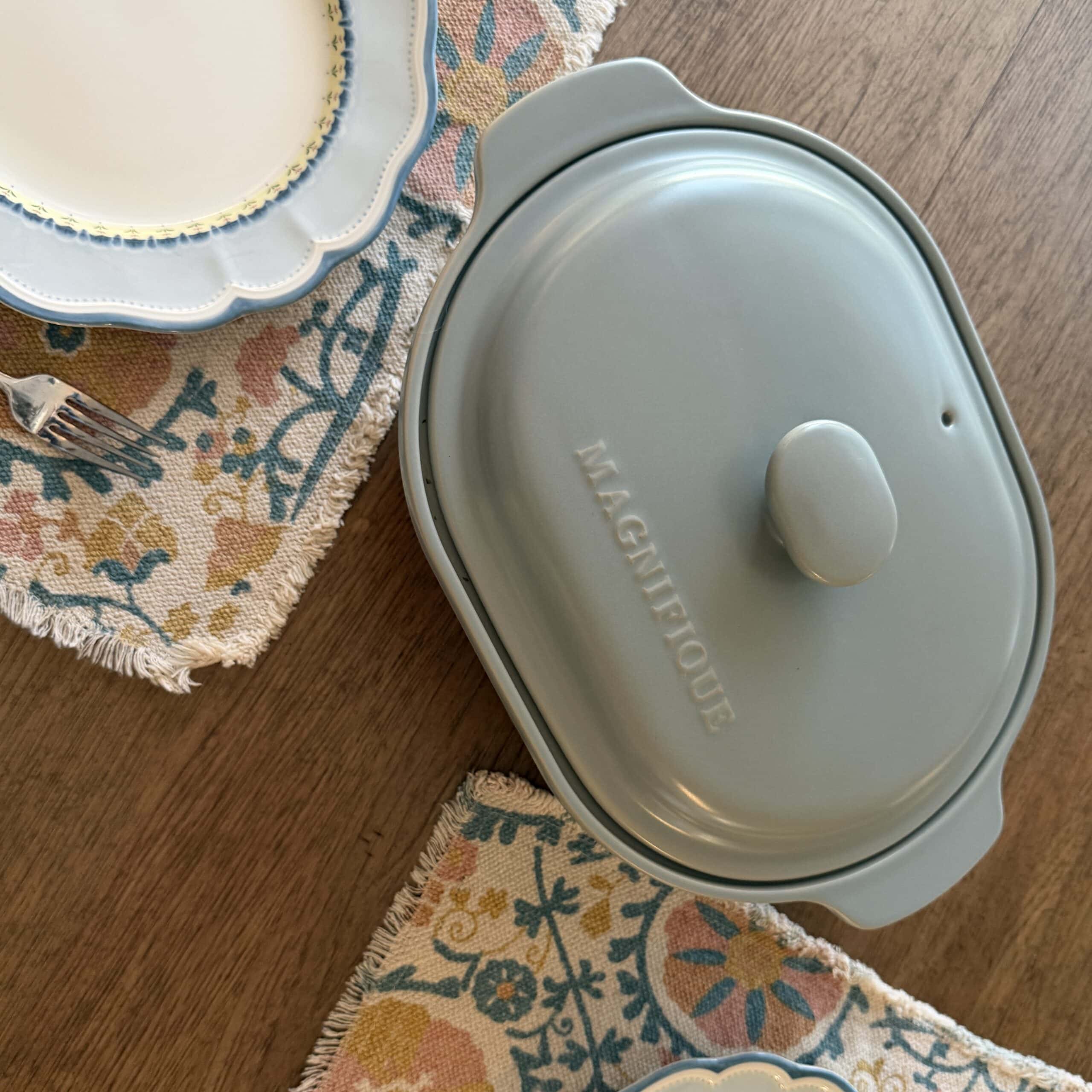 serving out of the non-toxic Magnifique Claypot Multicooker