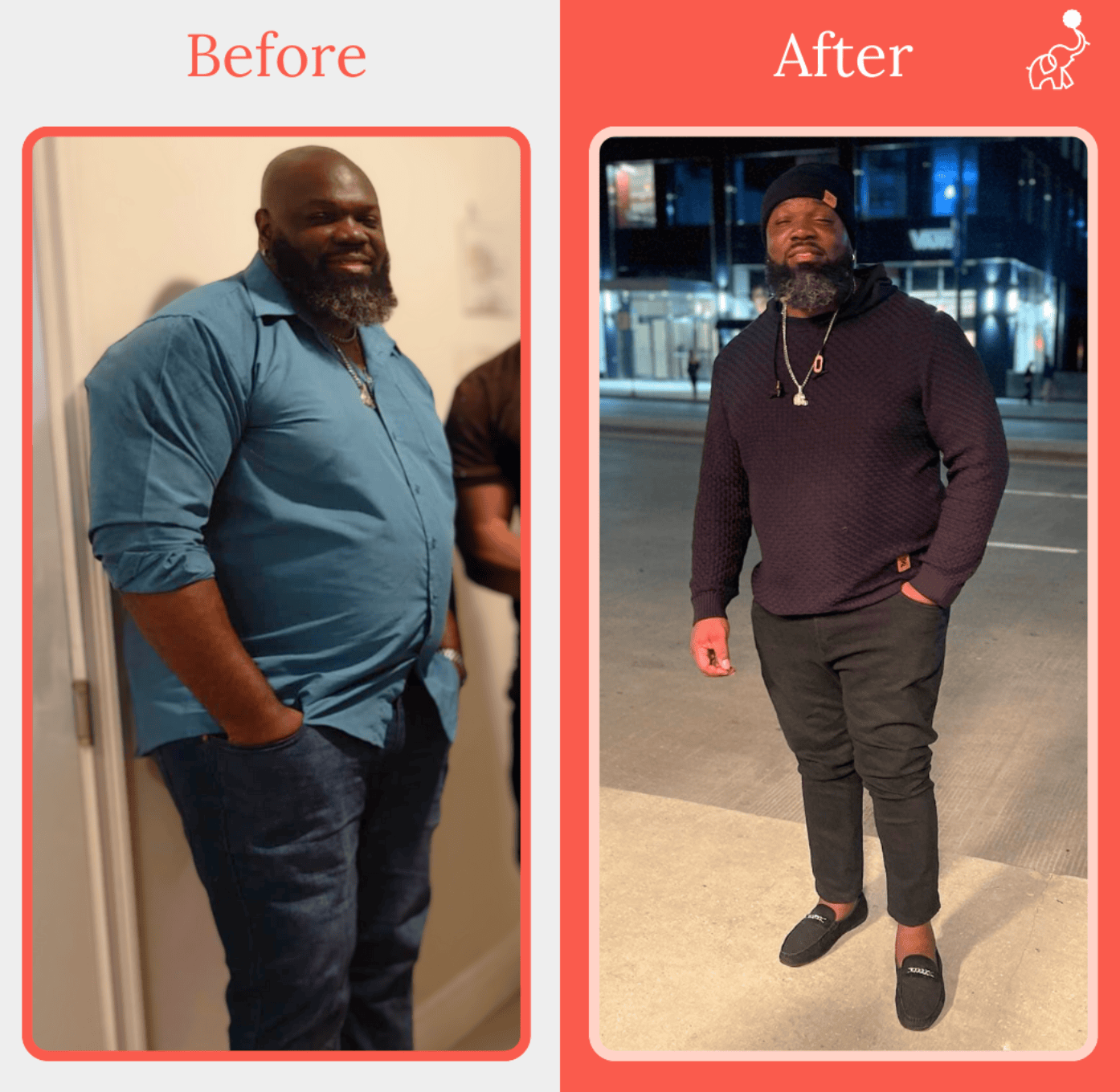 Joshua before and after on GLP 1GIP B12