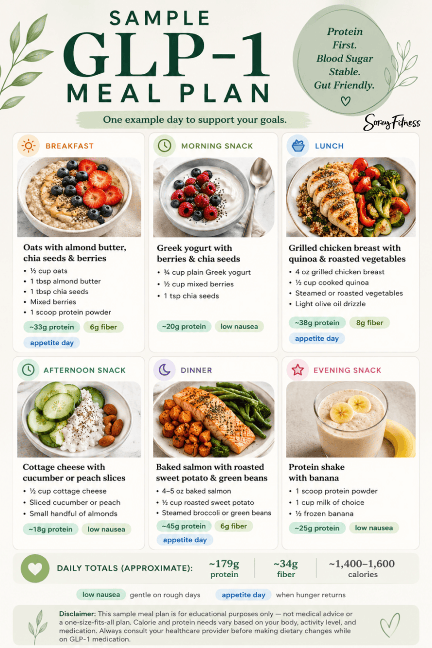 Sample GLP1 Meal Plan SoreyFitness