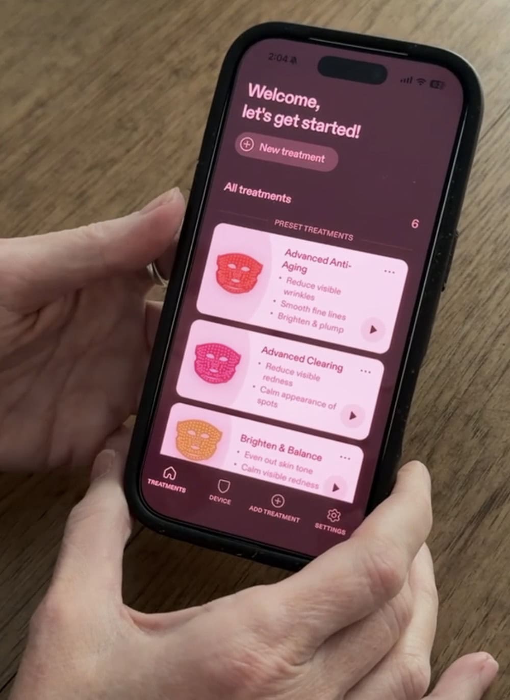 MyDose Currentbody App for Custom Treatments