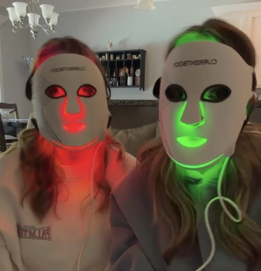 Wearing the CurrentBody Series 3 LED Mask